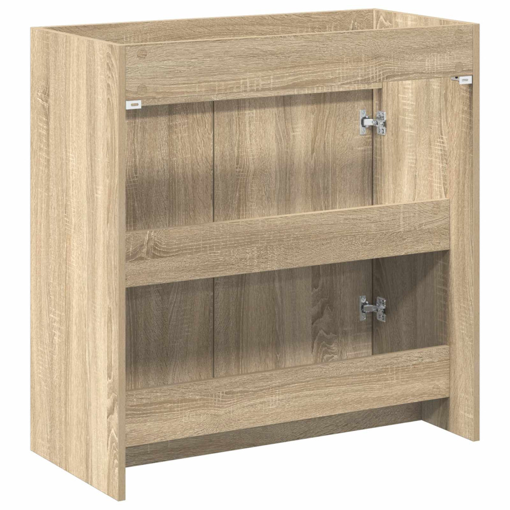 Produktbild för Badrum Under Diskbänk Skåp Sonoma-ek 78,5 x 37,5 x 81 cm