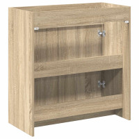 Produktbild för Badrum Under Diskbänk Skåp Sonoma-ek 78,5 x 37,5 x 81 cm