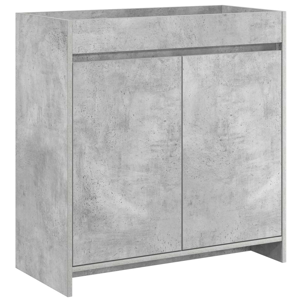 Produktbild för Badrum Under Diskbänk Skåp Betonggrå 78,5 x 37,5 x 81 cm