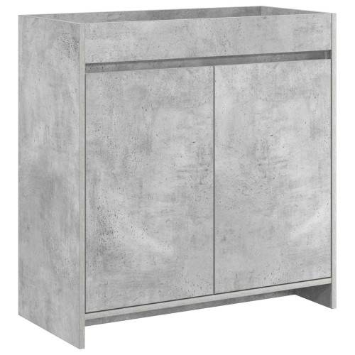 vidaXL Badrum Under Diskbänk Skåp Betonggrå 78,5 x 37,5 x 81 cm