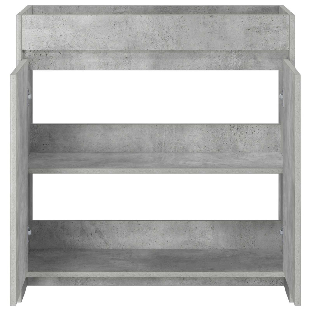 Produktbild för Badrum Under Diskbänk Skåp Betonggrå 78,5 x 37,5 x 81 cm