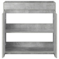 Produktbild för Badrum Under Diskbänk Skåp Betonggrå 78,5 x 37,5 x 81 cm