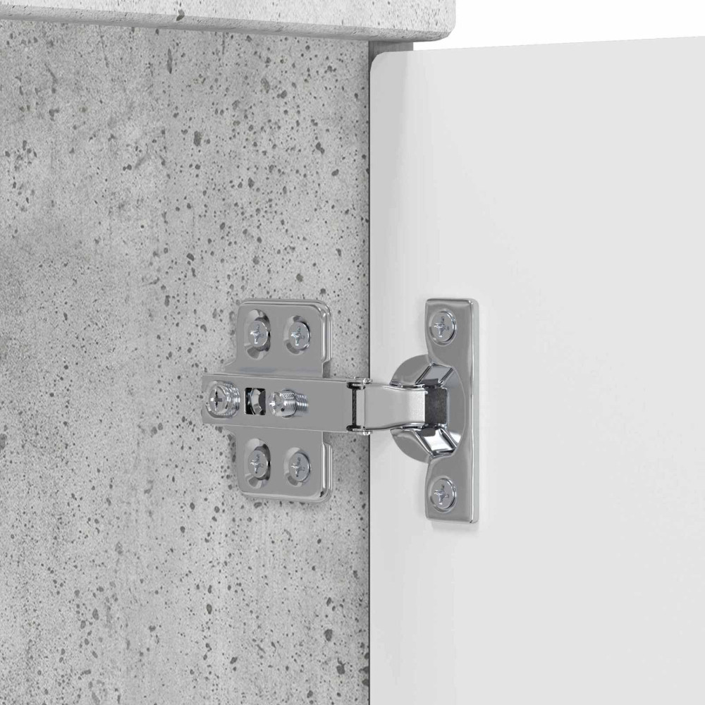 Produktbild för Badrum Under Diskbänk Skåp Betonggrå 78,5 x 37,5 x 81 cm