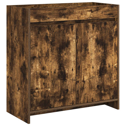 vidaXL Badrum Under Diskbänk Skåp Rökt ek 78,5 x 37,5 x 81 cm