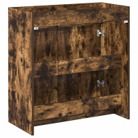 Produktbild för Badrum Under Diskbänk Skåp Rökt ek 78,5 x 37,5 x 81 cm