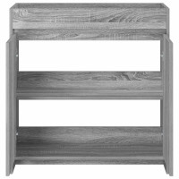 Produktbild för Badrum Under Diskbänk Skåp Grå Sonoma 78,5 x 37,5 x 81 cm