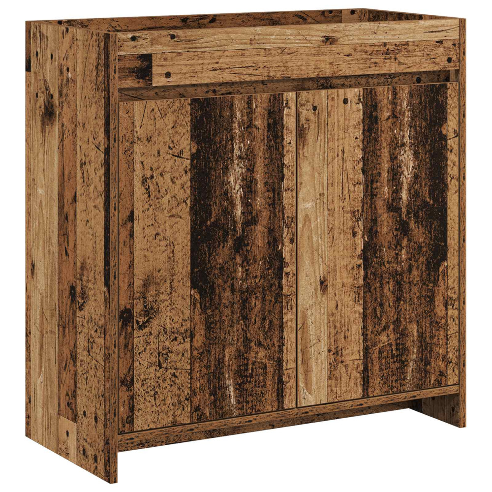 Produktbild för Badrum Under Diskbänk Skåp Gammalt trä 78,5 x 37,5 x 81 cm
