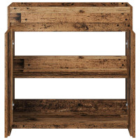 Produktbild för Badrum Under Diskbänk Skåp Gammalt trä 78,5 x 37,5 x 81 cm