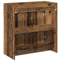 Produktbild för Badrum Under Diskbänk Skåp Gammalt trä 78,5 x 37,5 x 81 cm