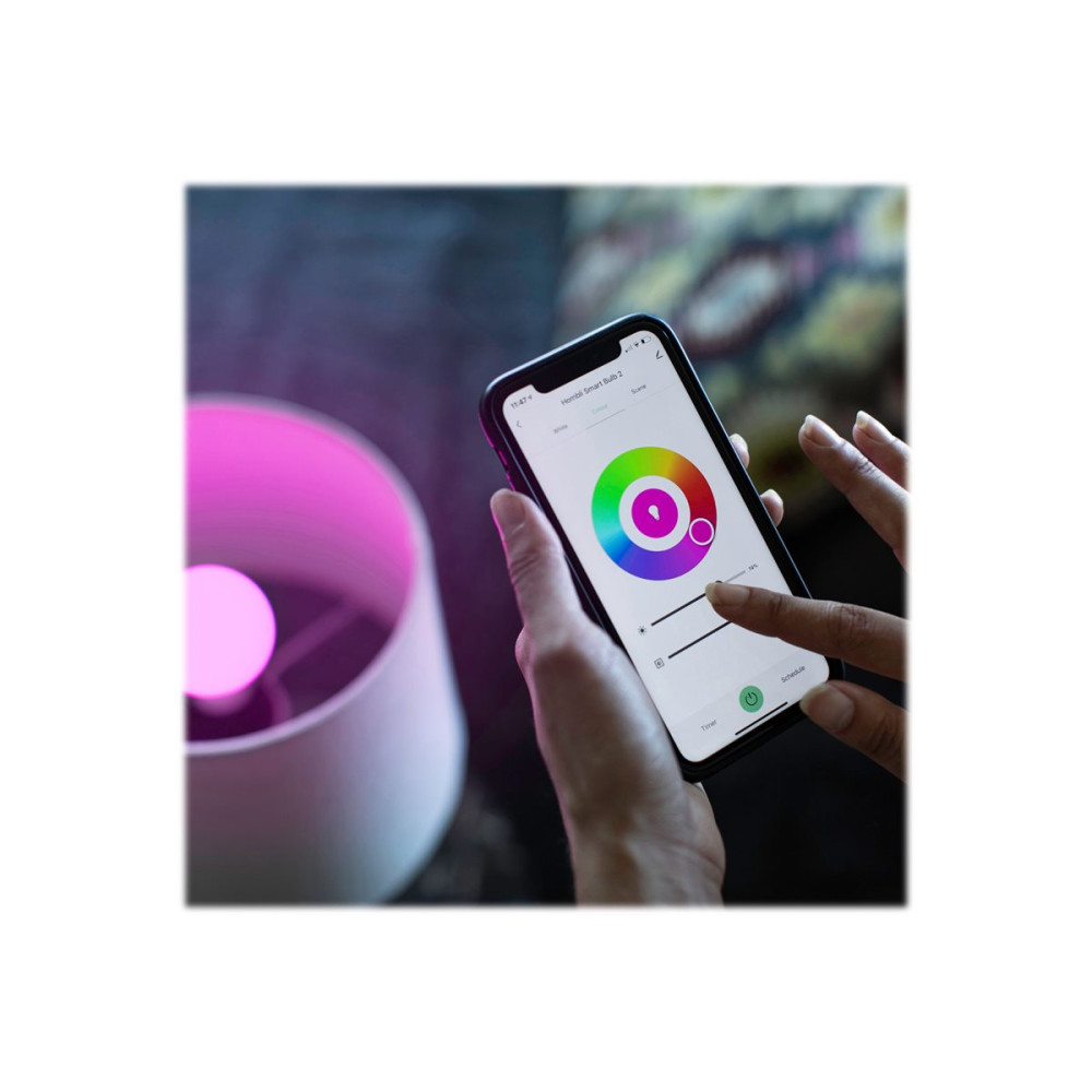 Produktbild för Hombli - LED-glödlampa - E27 - 9 W - 16 miljoner färger