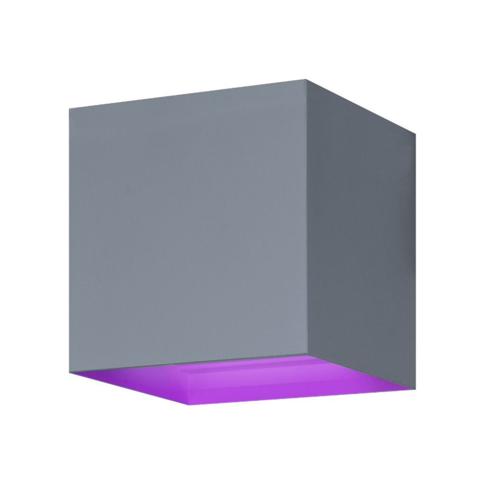 Produktbild för Hombli Smart Wall Light - vägglampa - LED - 6 W - varmt till kallt vitt ljus - 2700-6500 K - kub - grå