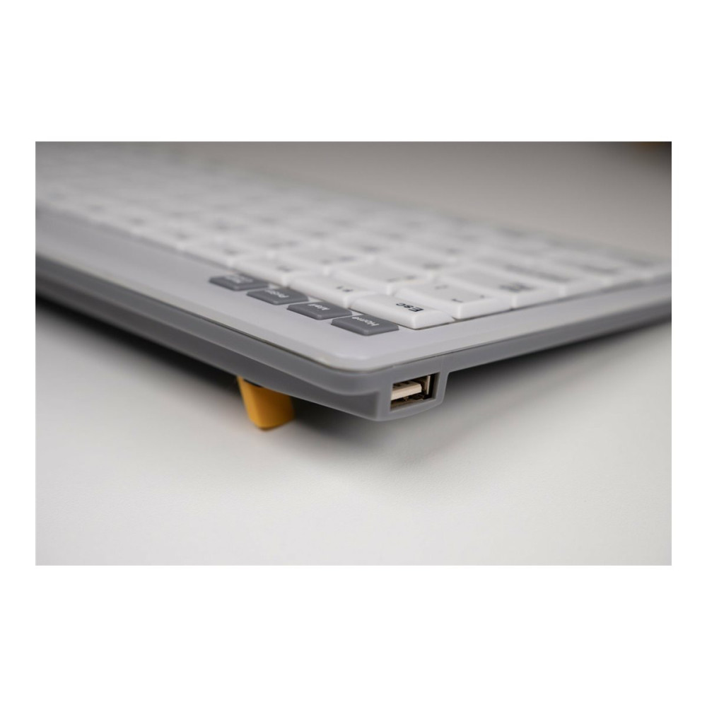 Produktbild för Bakker Elkhuizen UltraBoard 950 V2 - tangentbord compact - QWERTY - brittisk - ljusgrå, mörkgrå Inmatningsenhet