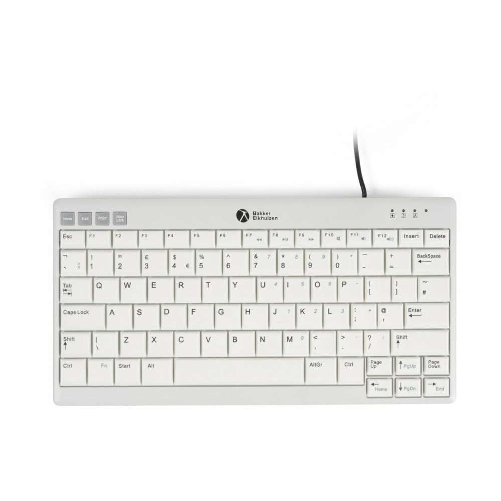 Produktbild för Bakker Elkhuizen UltraBoard 950 V2 - tangentbord compact - QWERTY - brittisk - ljusgrå, mörkgrå Inmatningsenhet