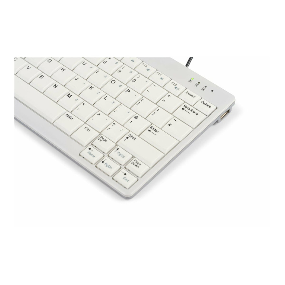 Produktbild för Bakker Elkhuizen UltraBoard 950 V2 - tangentbord compact - QWERTY - brittisk - ljusgrå, mörkgrå Inmatningsenhet