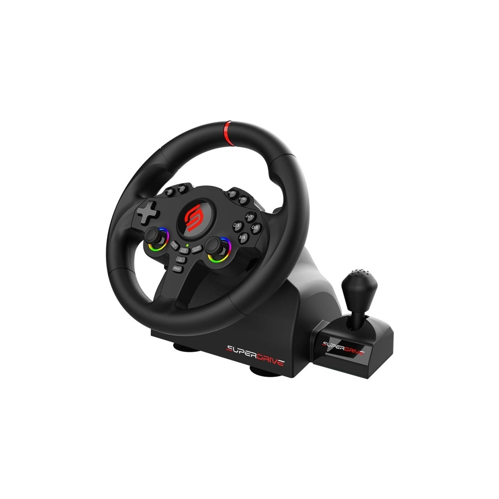 Produktbild för Subsonic Superdrive 220 RS-X, Ratt + pedaler + växelspak, Ni...