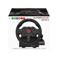 Produktbild för Subsonic Superdrive 220 RS-X, Ratt + pedaler + växelspak, Ni...