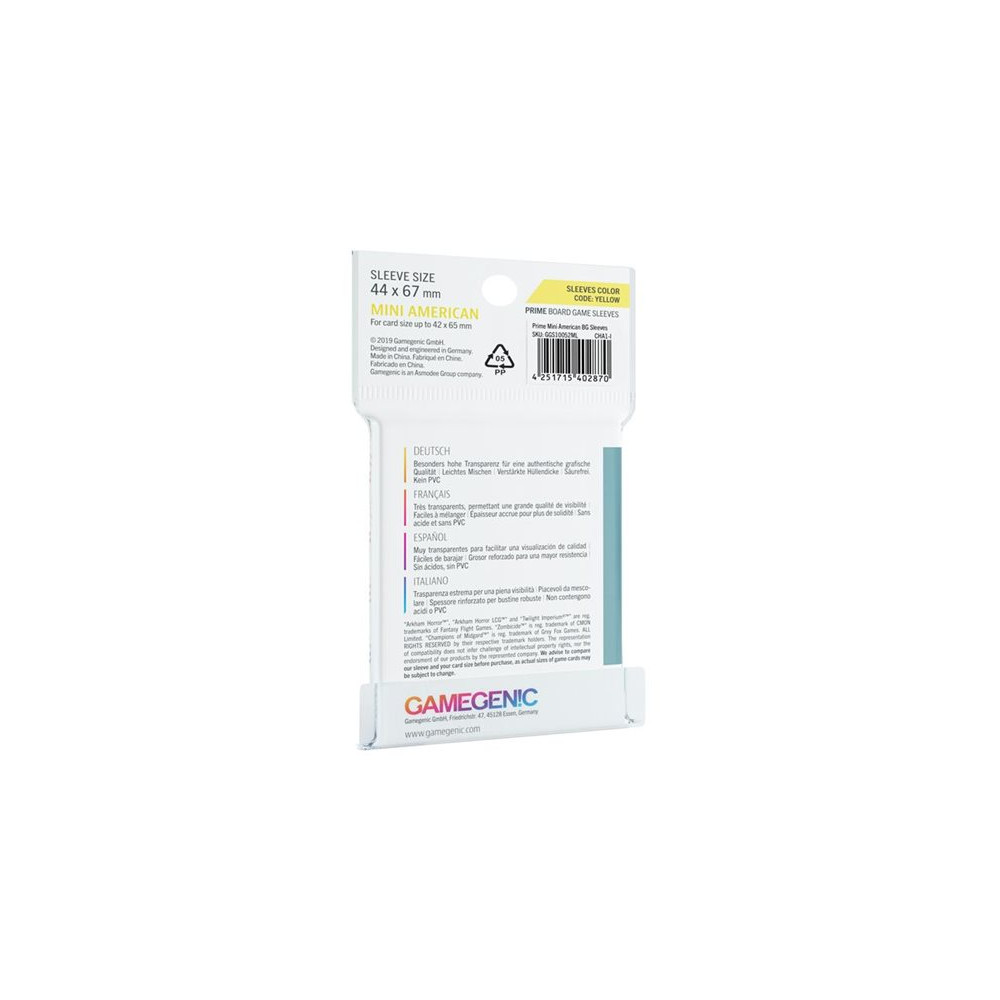 Produktbild för Gamegenic - skyddsficka för köpkort - för 42 x 65 mm - high clarity (paket om 50)