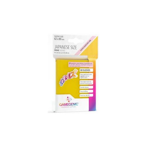 Gamegenic Gamegenic - skyddsficka för köpkort - för 59 x 86 mm - gul (paket om 60)
