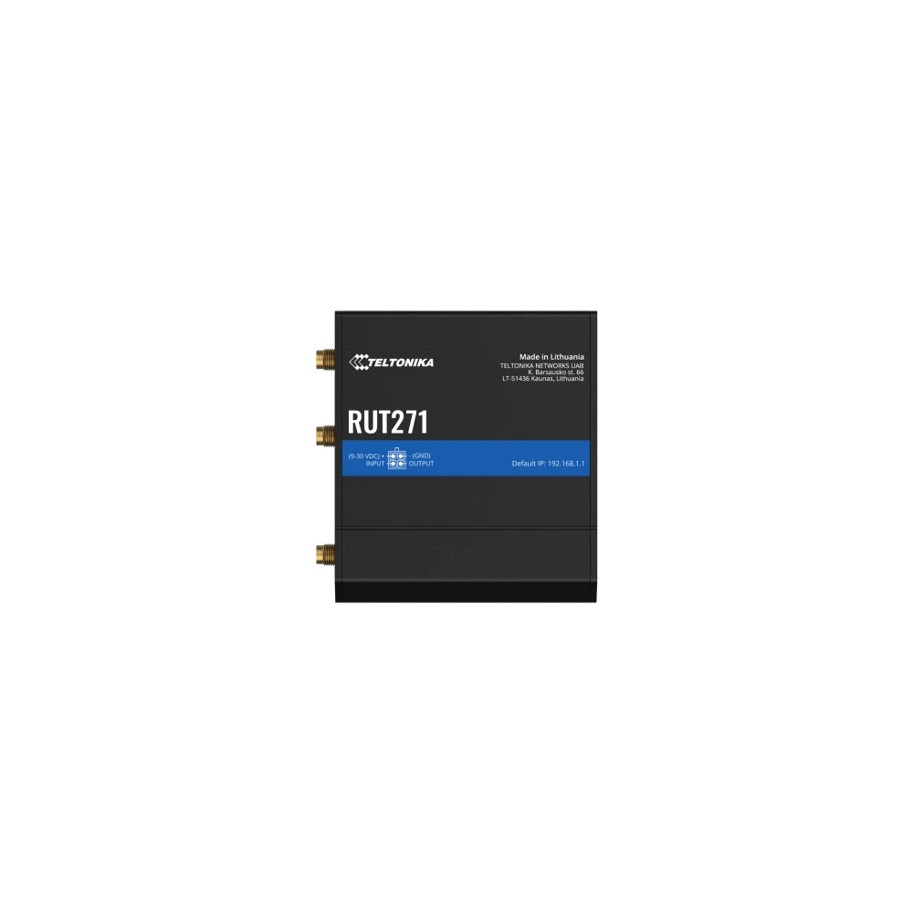 Produktbild för Teltonika RUT271 - trådlös router - WWAN - Wi-Fi - 4G, 5G - DIN-skenmonterbar, väggmonterbar, bordsmonterbar