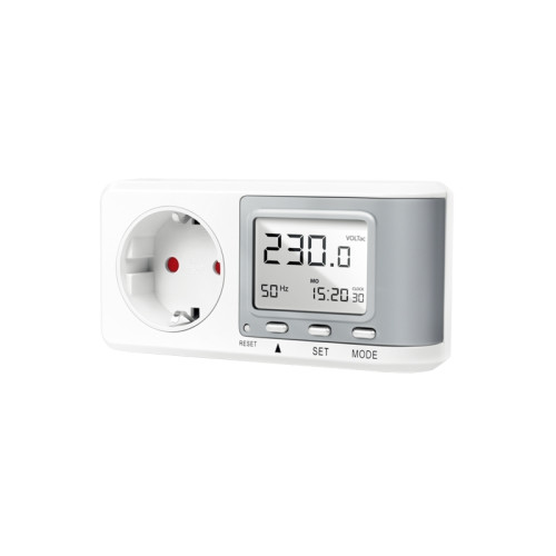 LogiLink LogiLink - ström-/energimätare - with CO2 emissions calculation - silver, vit