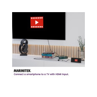 Produktbild för Marmitek 25008369, Svart, Silver, 0,15 m, 3840 x 2160 pixlar...