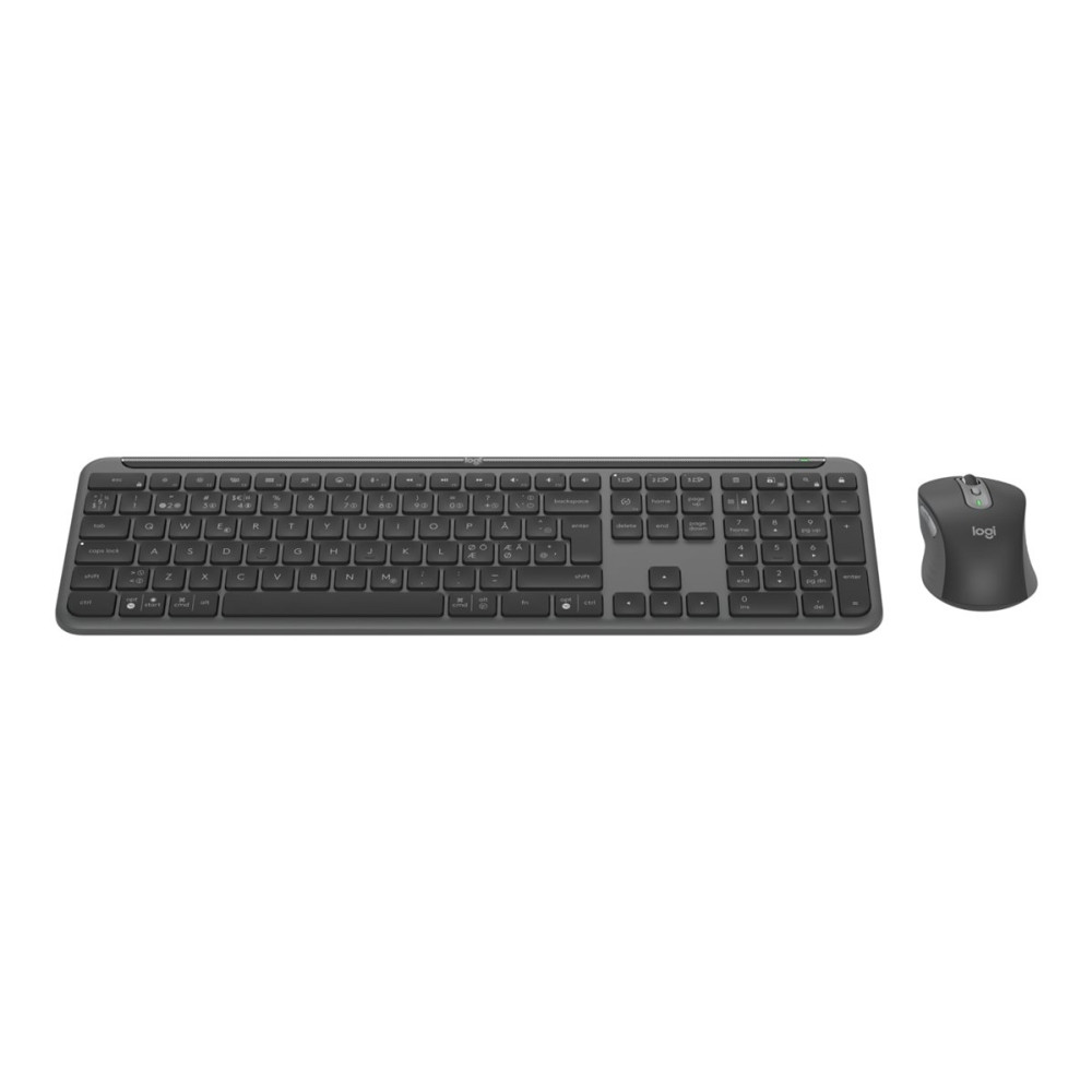 Produktbild för Logitech Signature Slim Combo MK950 for Business - sats med tangentbord och mus - QWERTY - USA, internationellt - grafit Inmatningsenhet