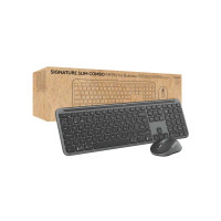 Produktbild för Logitech Signature Slim Combo MK950 for Business - sats med tangentbord och mus - QWERTY - USA, internationellt - grafit Inmatningsenhet