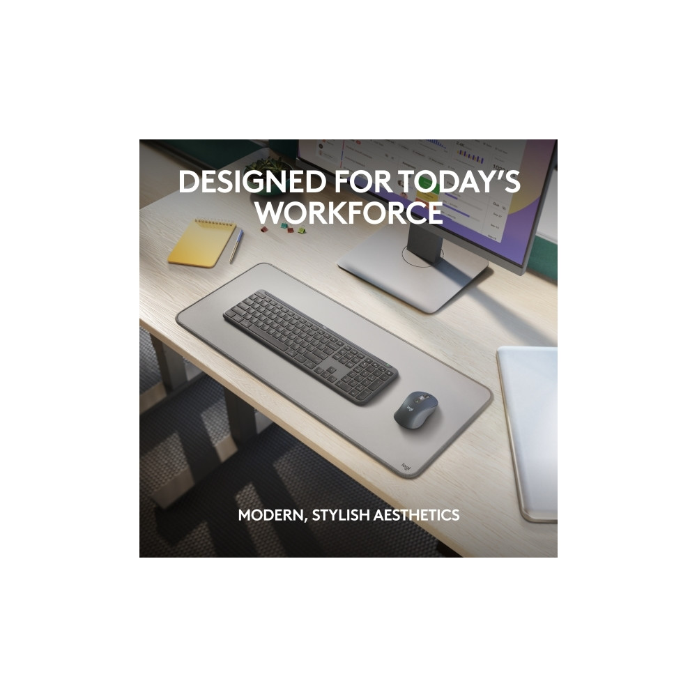 Produktbild för Logitech Signature Slim Combo MK950 for Business - sats med tangentbord och mus - QWERTY - USA, internationellt - grafit Inmatningsenhet