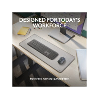 Produktbild för Logitech Signature Slim Combo MK950 for Business - sats med tangentbord och mus - QWERTY - USA, internationellt - grafit Inmatningsenhet