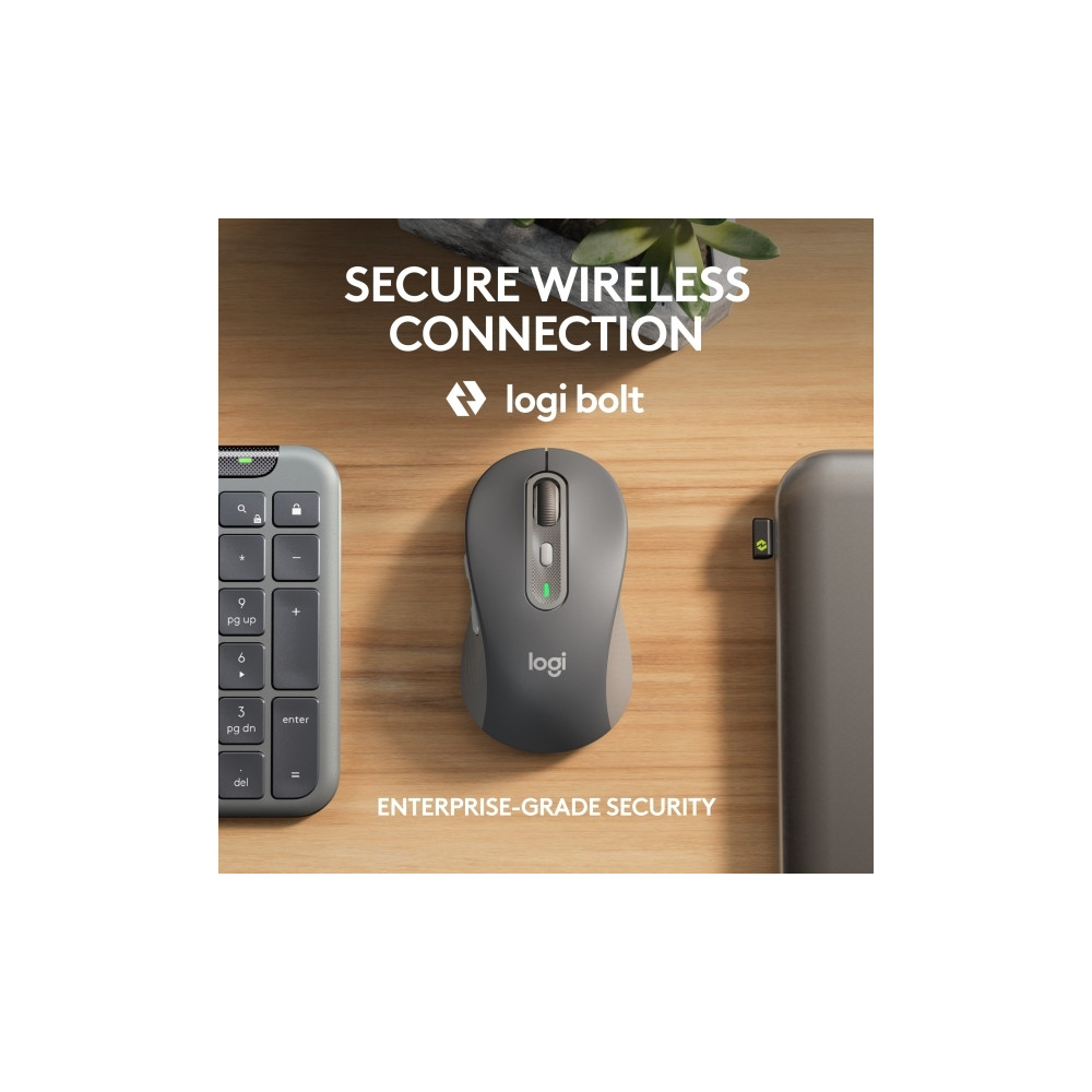 Produktbild för Logitech Signature Slim Combo MK950 for Business - sats med tangentbord och mus - QWERTY - USA, internationellt - grafit Inmatningsenhet