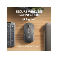Produktbild för Logitech Signature Slim Combo MK950 for Business - sats med tangentbord och mus - QWERTY - USA, internationellt - grafit Inmatningsenhet