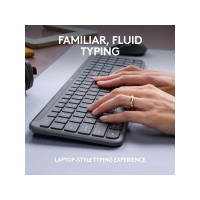 Produktbild för Logitech Signature Slim Combo MK950 for Business - sats med tangentbord och mus - QWERTY - USA, internationellt - grafit Inmatningsenhet