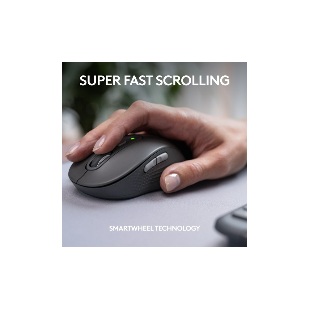 Produktbild för Logitech Signature Slim Combo MK950 for Business - sats med tangentbord och mus - QWERTY - USA, internationellt - grafit Inmatningsenhet