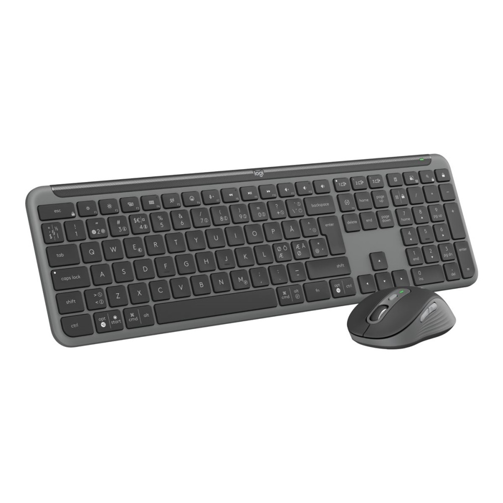Produktbild för Logitech Signature Slim Combo MK950 for Business - sats med tangentbord och mus - QWERTY - USA, internationellt - grafit Inmatningsenhet