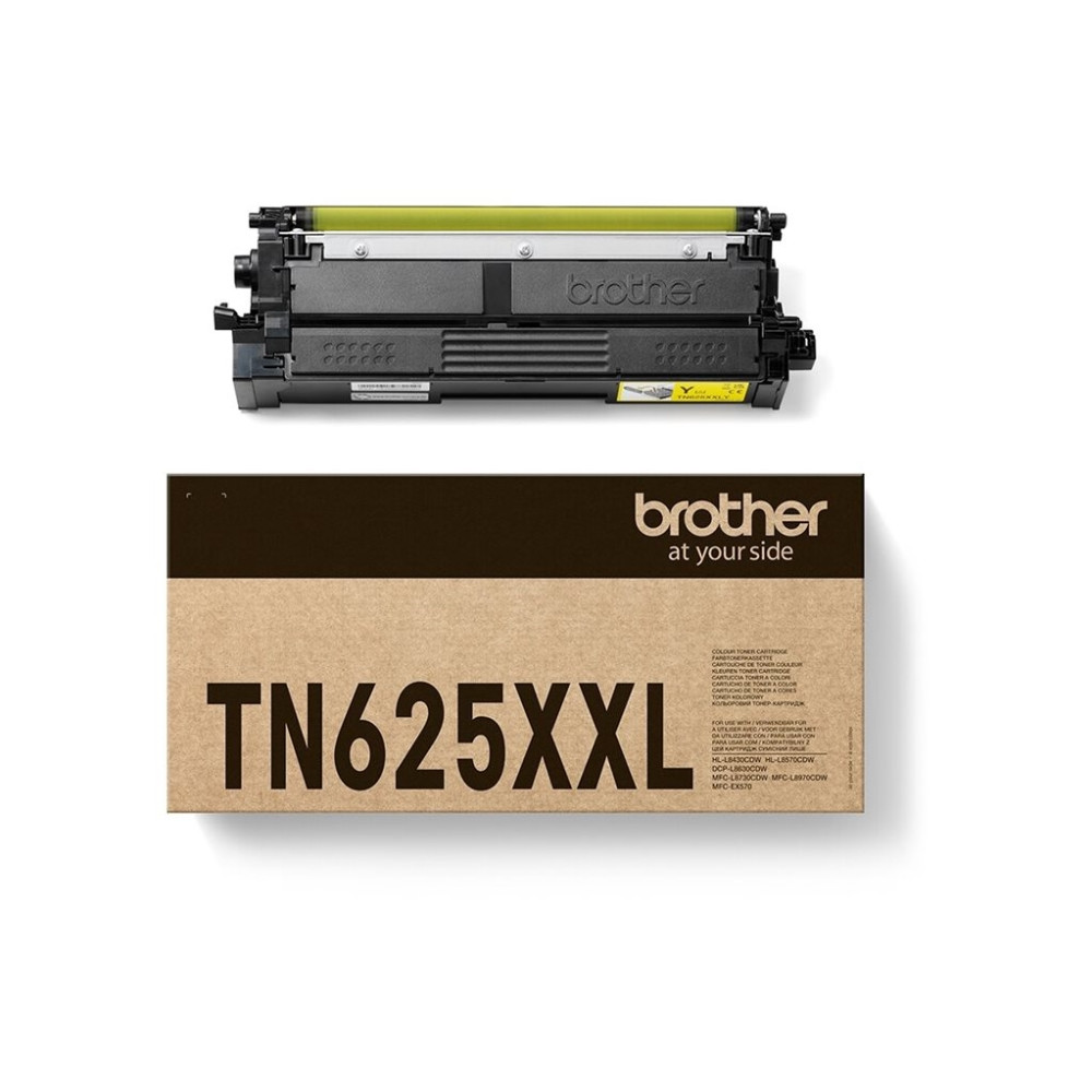 Produktbild för Brother TN625XXLY - hög kapacitet - gul - original - tonerkassett