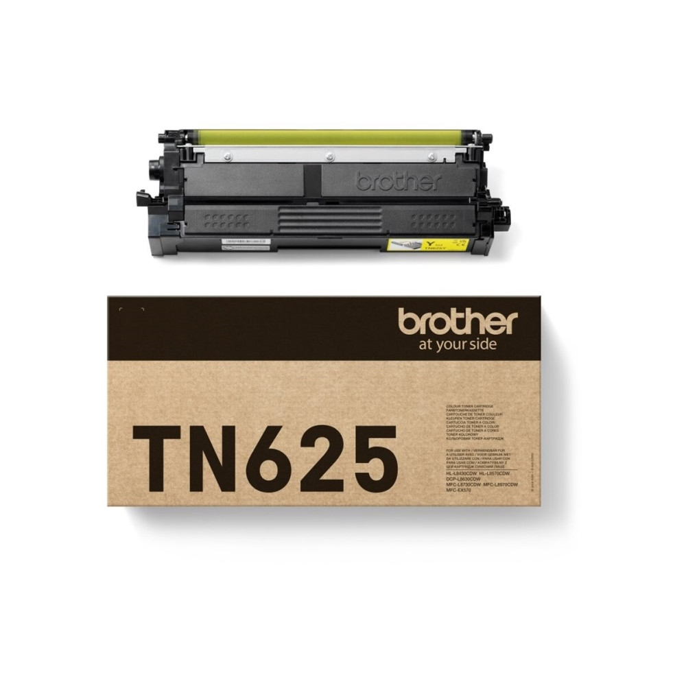 Produktbild för Brother TN625Y - gul - original - tonerkassett