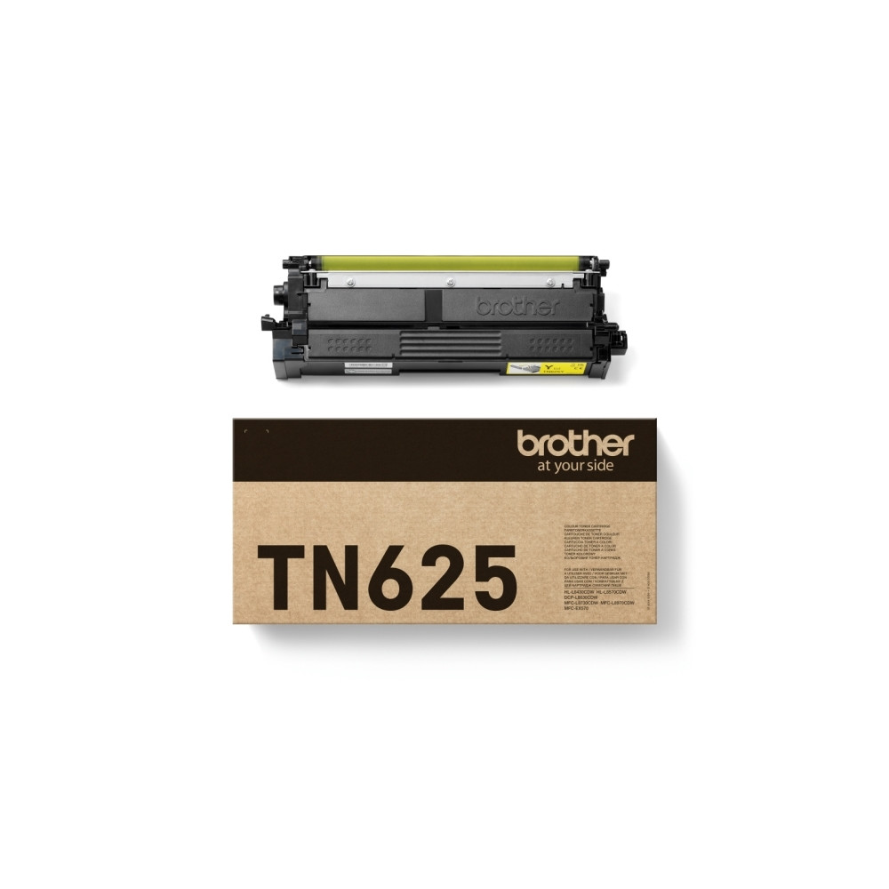 Produktbild för Brother TN625Y - gul - original - tonerkassett