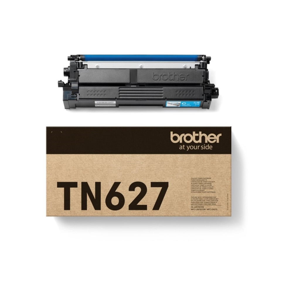Produktbild för Brother TN627C - Ultra Jumbo - cyan - original - tonerkassett