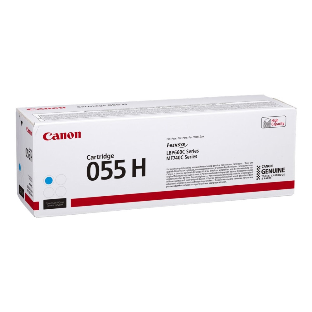 Produktbild för Canon 055 H - hög kapacitet - cyan - original - tonerkassett