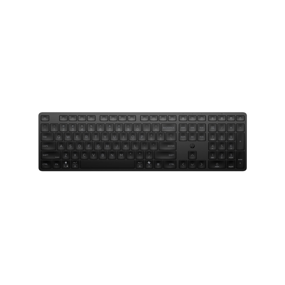 Produktbild för HP 495k - tangentbord - dual mode, 3-zone layout, multi-device, low profile key travel - hela norden - svart Inmatningsenhet