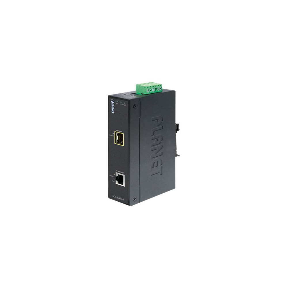 Produktbild för PLANET IGT-805AT - fibermediekonverterare - 10Mb LAN, 100Mb LAN, 1GbE