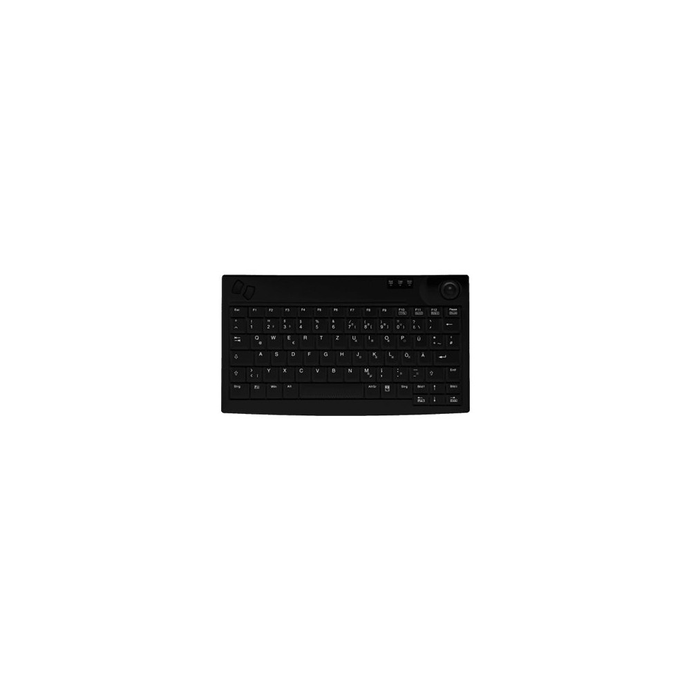 Produktbild för Contour Active Key AK-440-TU - tangentbord - med styrkula - QWERTY - amerikansk - svart Inmatningsenhet