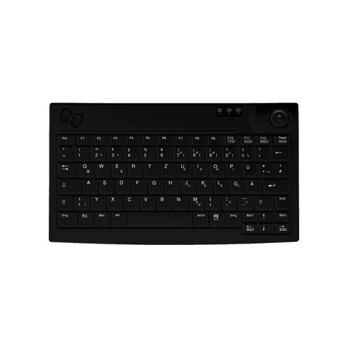 CHERRY Contour Active Key AK-440-TU - tangentbord - med styrkula - QWERTY - amerikansk - svart Inmatningsenhet