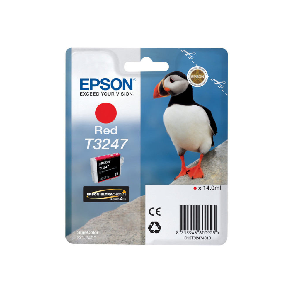 Produktbild för Epson T3247 - röd - original - bläckpatron