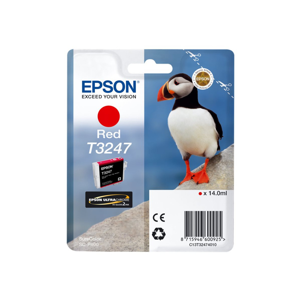 Produktbild för Epson T3247 - röd - original - bläckpatron