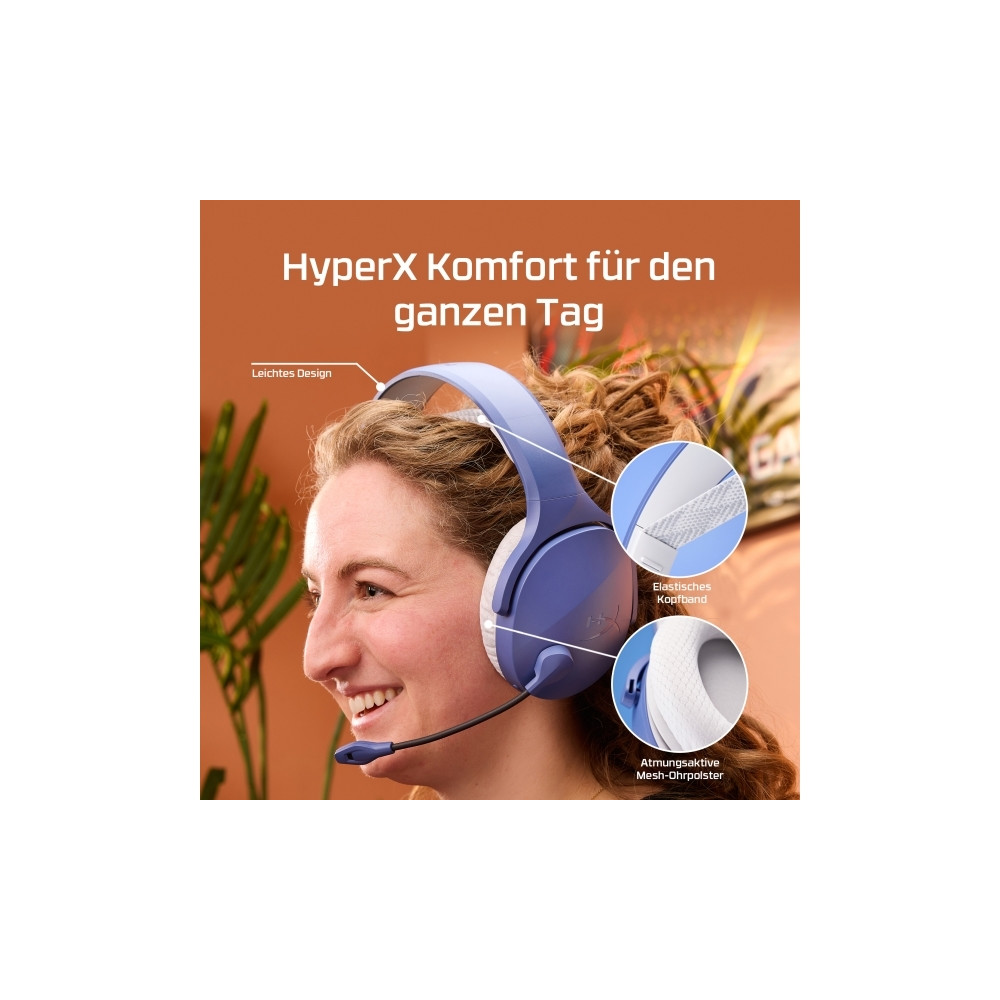 Produktbild för Cloud Jet – trådlöst gamingheadset (svart), Trådlös, Spela,...