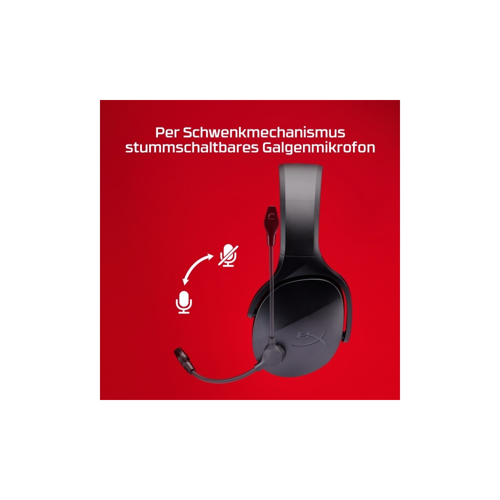 Produktbild för Cloud Jet – trådlöst gamingheadset (svart), Trådlös, Spela,...