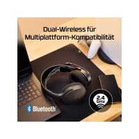 Produktbild för Cloud Jet – trådlöst gamingheadset (svart), Trådlös, Spela,...