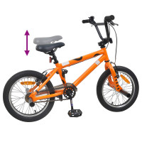 Produktbild för BMX Cykel 16 Tum för 5-8 år gammal Orange