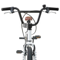 Produktbild för BMX Cykel 16 Tum för 5-8 år gammal Vit